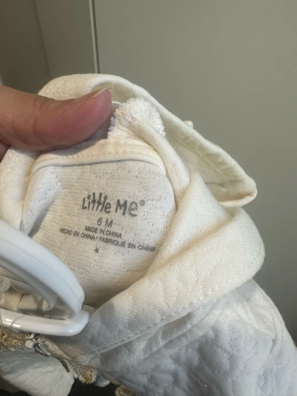 Little Me quilted hooded